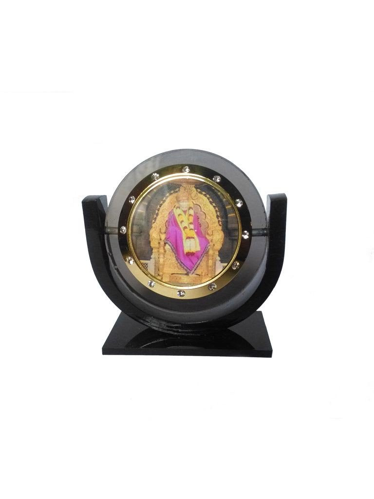 SHINDE EXPORTS Acrylic Shirdi Sai Baba car Dashboard Idol statue (Design 3, 2.5 inches)