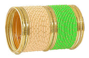 NMII Non-Precious Metal and Studded with Zircon Gemstone and Glossy Finished Bangle set for Women and Girls