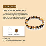 RUDRADIVINE Yellow and Black Natural Stones Healing Bracelet for Men and Women