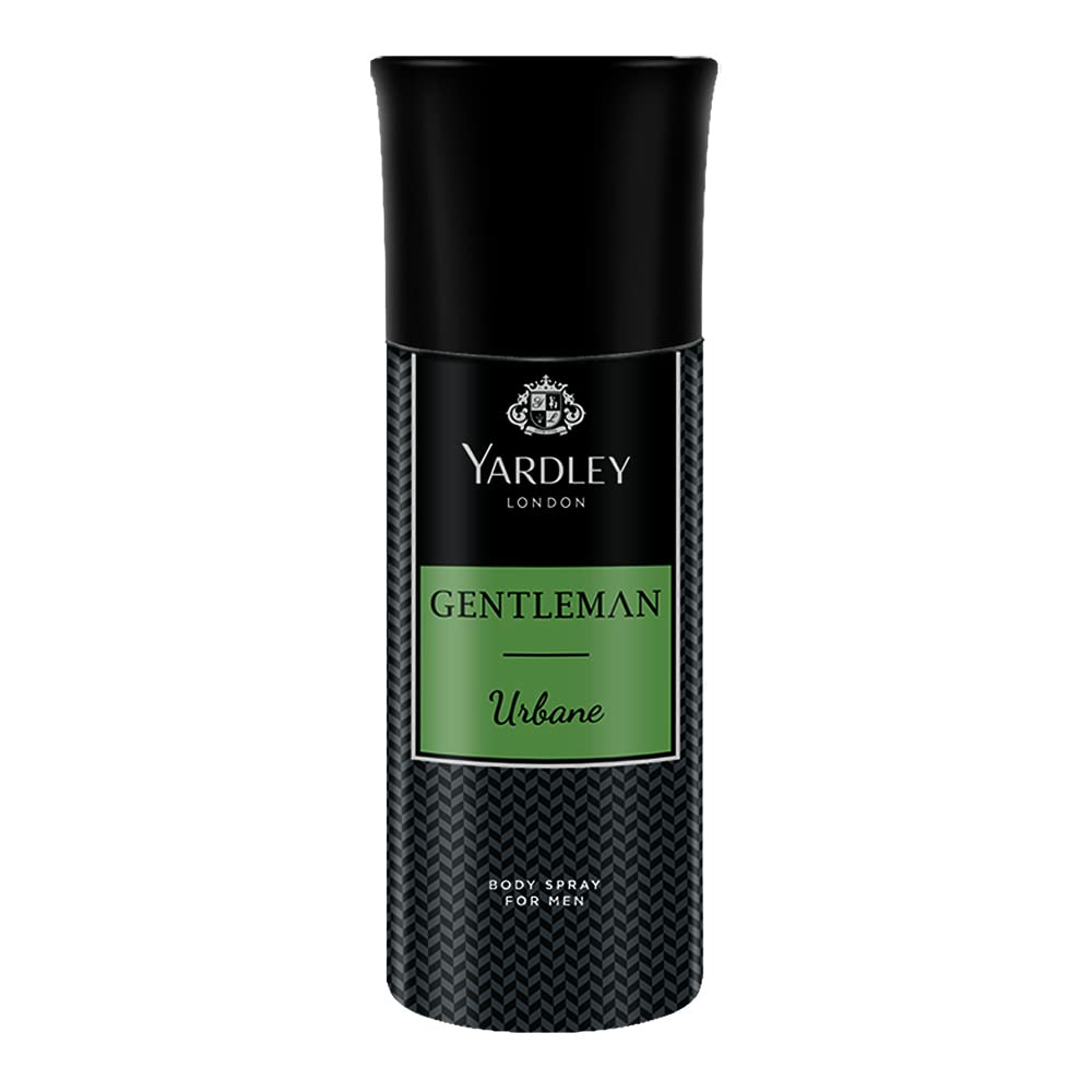 Yardley Gentleman Fresh Urbane Body Spray Bottle For Men, 150Ml