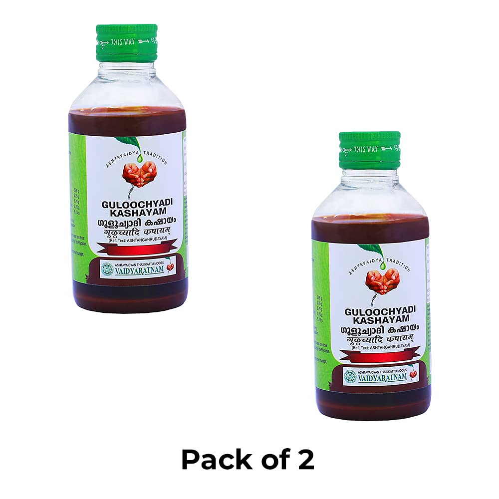 Vaidyaratnam Guloochyadi Kashayam 200 ml (Pack of 2)