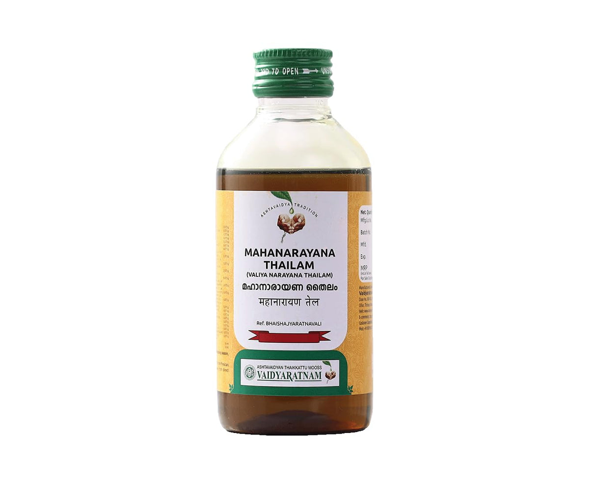 Vaidyaratnam Mahanarayana Thailam | Ayurvedic Massage Oil for Joint Care, Muscle Relaxation & Body Wellness | Traditional Herbal Oil