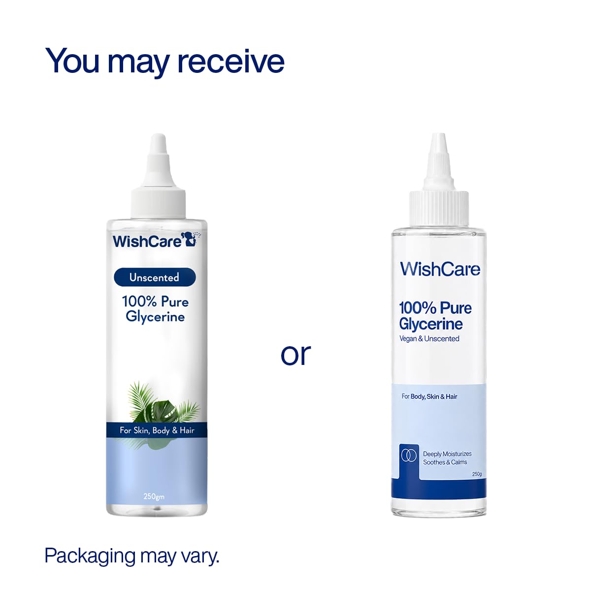 WishCare Unscented Glycerine Gel For Skin Care | 100% Pure & Vegan | 250gm