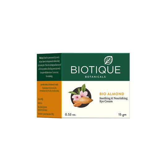 Biotique Bio Almond Soothing and Nourishing Eye Cream, 15g