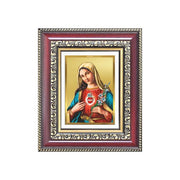 DIVINITI Mother Mary 24K Gold Plated Foil Wall and Tabletop Photo Frame for Home Décor, Prayer Room, Luxury Gifting | DG Frame 105 S1 (16x13.5 CM)