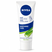NIVEA Hand & Nail Cream Soothing Care with Aloe Vera, Moisturising Care for Dry Hands, Nails & Cuticles, 75 ml