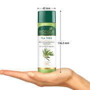 Biotique Tea Tree Skin Clearing Mattifying Facial Toner | Enriched with 100% Botanical Extracts & Tea Tree Oil | Refreshing, Alcohol-Free Formula | Ideal for Normal to Oily & Acne-Prone Skin | 120ml