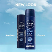 Nivea Unisex Fresh Active Deodorant Spray (Active Deo + Cool Kick Deo), 1 Count
