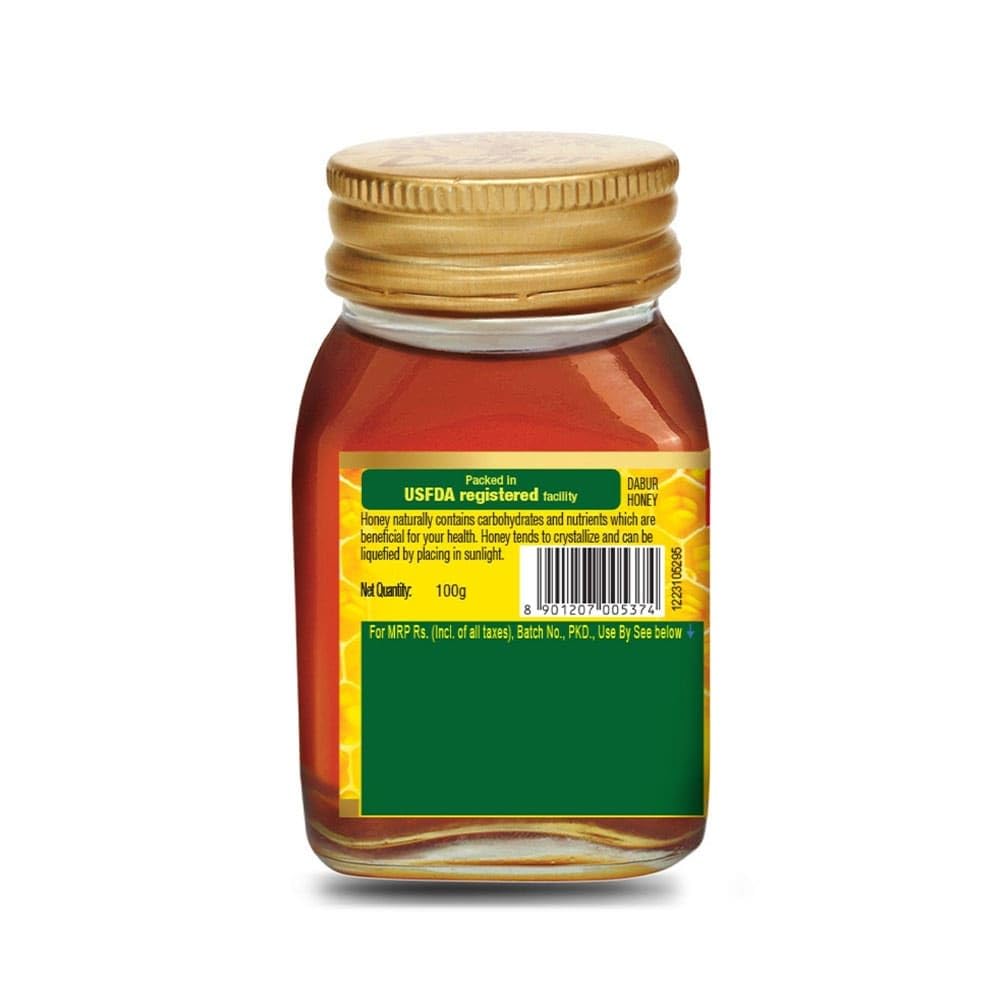 Dabur Honey - 100ml | Pure | World's No.1 Honey Brand with No Sugar Adulteration
