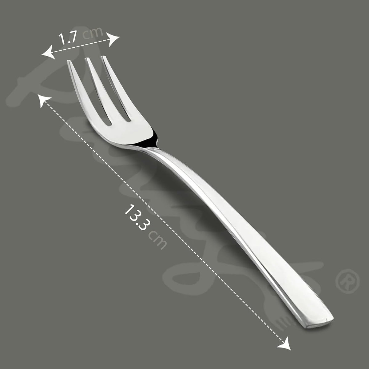 Parage 12 Pieces Stainless Steel Fruit Forks for Home & Kitchen, Fruit Picks, Kids, Snacks, Fruits and Dessert, Small Fruit Fork (Pack of 12, Silver)