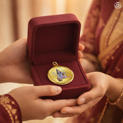 DIVINITI 24K Gold Plated Double-Sided Religious Pendant with Premium Gift Box, Spiritual Locket for Men & Women, Devotional Jewellery for Gifting & Everyday Wear | Shiva & Om-1