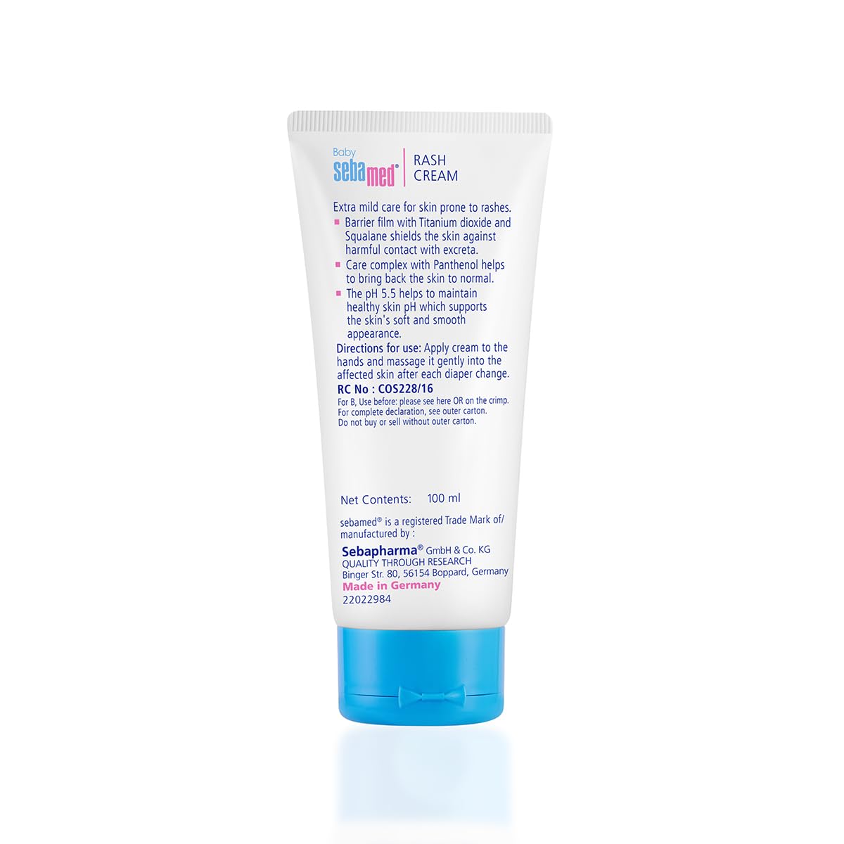 Sebamed Baby Rash Cream|pH 5.5|Ideal for Diaper Rashes|50 ml