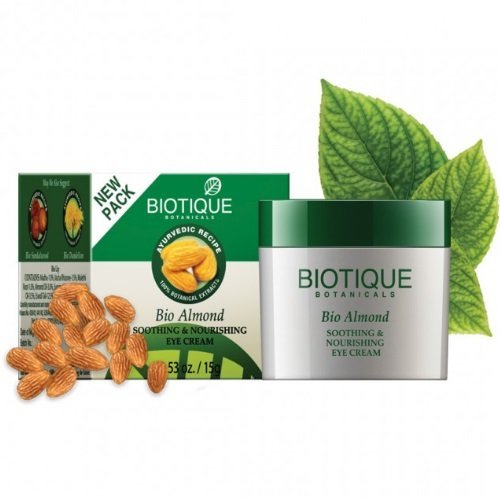 Biotique Bio Almond Soothing and Nourishing Eye Cream, 16g (Pack of 2)