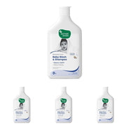 Mother Sparsh Natural Care Baby Wash & Shampoo 400ml (Pack of 4)