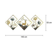DSH CRAFTING YOUR CURIOSITY Metal Wall Art Wall Sculpture Wall Hanging Showpiece Perfect For Home, Hotel (02-DEAR)