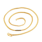 ASTRODIDI Gold Plated Chain | 24 Inch Stylish Light Weighted Golden Brass Neck Chain For Girls Women Men Boys (CHAIN-BALA-04)