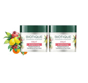 Biotique Fruit Tan Removal Face Pack, 75 g (Pack of 2)