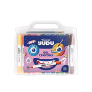 Fevicryl Yudu Gel Crayons | 12 Colours with 1 Brush | Smooth & Mess-Free Creative Art | Twistable, Washable & Water Soluble for Kids & Adults | Ideal Gift for Kids