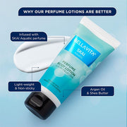 Bella Vita Luxury Skai Aquatic Gift Set for Man and Woman with Aloe Vera Body Wash 250 ml for Deep Cleansing, EDC Perfume 100 ml, Deo Body Parfum 150 ml & Perfume Body Lotion 200 ml