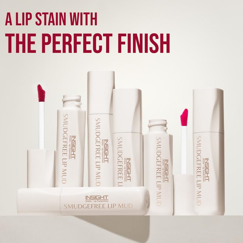 INSIGHT Smudge Free Lip Mud | Moisturizing Formula | Upto 12 Hrs Stay | Instant Matte Finish | Silky Smooth Texture (Misty) - 3.5g