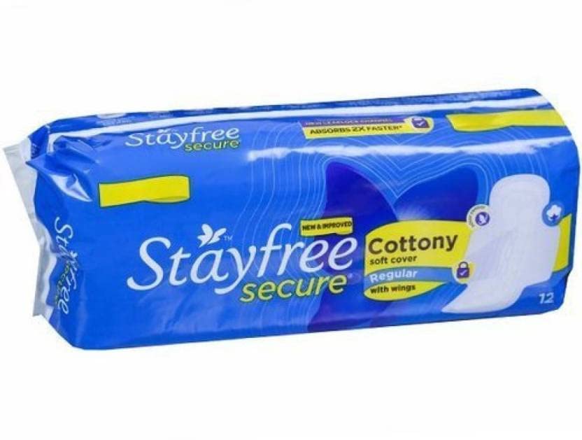 STAYFREE Secure Cottony Regular Wings Sanitary Pad