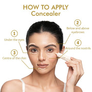 INSIGHT Professional Full Cover Concealer - LN-08 | Creamy Velvety Finish | Lightweight Waterproof Formula | Easily Blendable | Enriched with Vitamin E & Almond Oil | 20 g