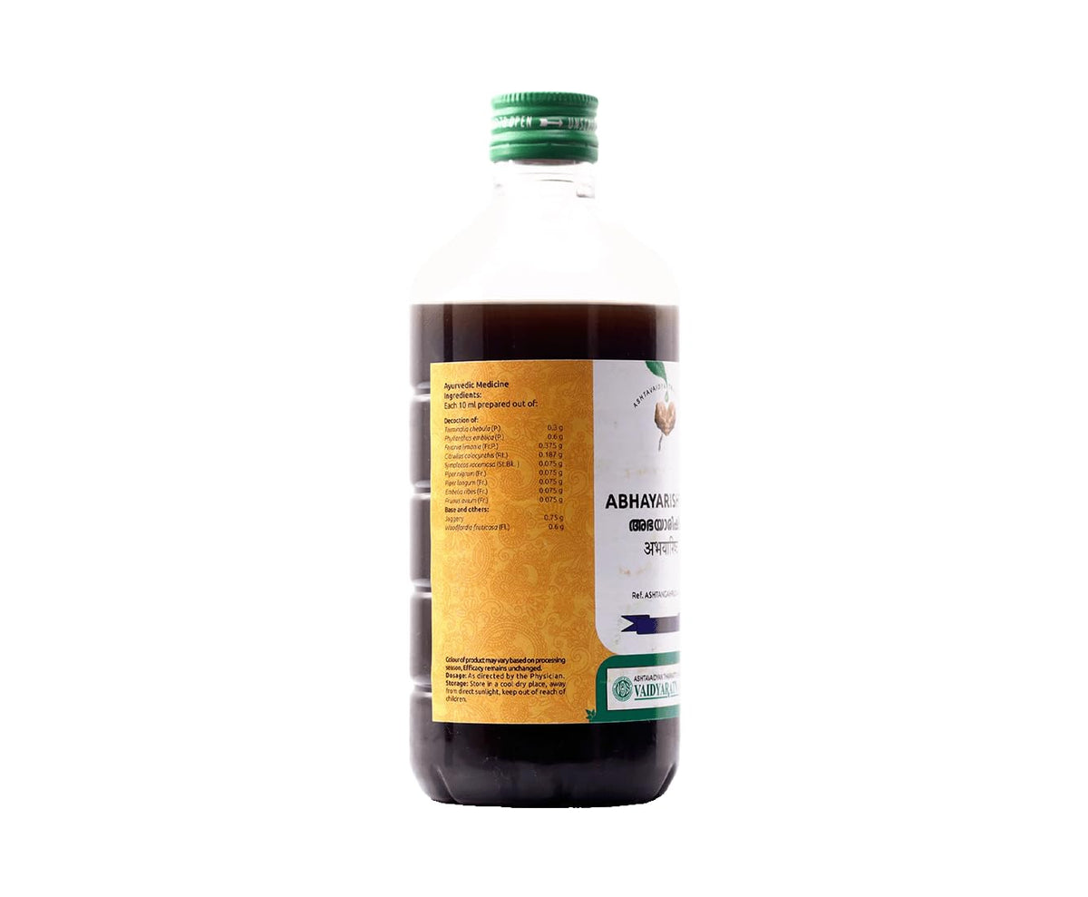 Vaidyaratnam Abhayarishtam | Ayurvedic Digestive Tonic for Bowel Wellness & Gut Balance