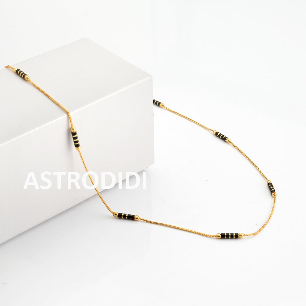 ASTRODIDI Gold Plated Chain | 24 Inch Stylish Light Weighted Golden Brass Neck Chain For Girls Women Men Boys (MHC-05)