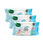 Mother Sparsh 98% Water Based Baby Wipes I Plant made Wet Wipes I 80 Pcs wipes with lid, Pack of 3 & Mother Sparsh Natural Insect Repellent Spray For Babies- 100ml