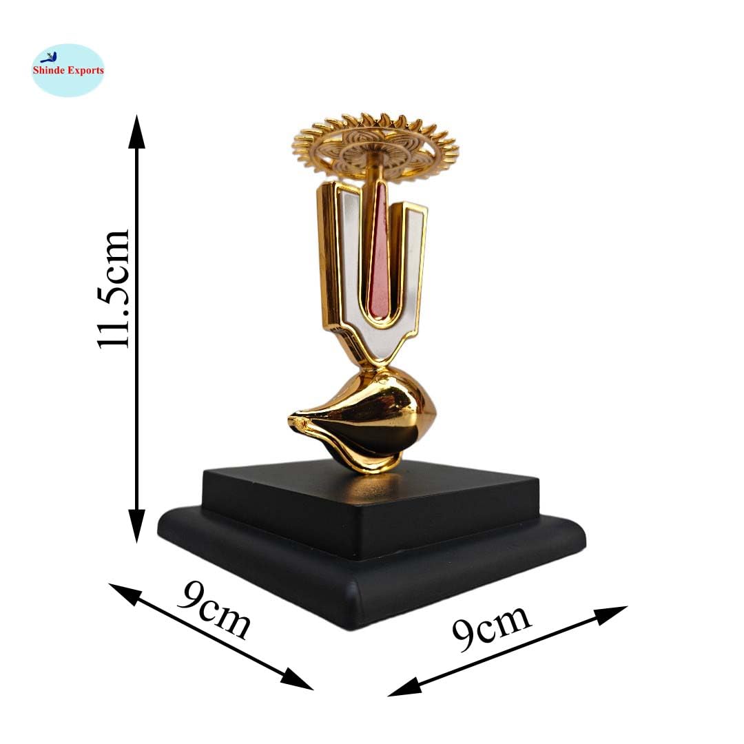 SHINDE EXPORTS Religious Plastic car Dashboard Idols Accessories Stand venkateshwara Shiva tirupati Balaji, Ganesha for Decoration Items Symbol (Sudarshan & shankh)