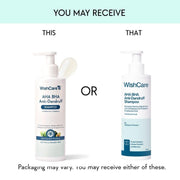 WishCare Hydrating Anti Dandruff Shampoo | 100% Dandruff Reduction | Removes Flakes & Hydrates Scalp | Proven Clinically | Piroctone Olamine, Salicylic Acid, AHA & BHA | Paraben & Sulphate Free | For Women And Men | 250ml