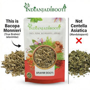 IndianJadiBooti Elite Detox & Focus Bundle: Anantmool, Brahmi Leaves & White Shatavari – For Blood Purification, Cognitive Clarity & Hormonal Balance – 250gm Each