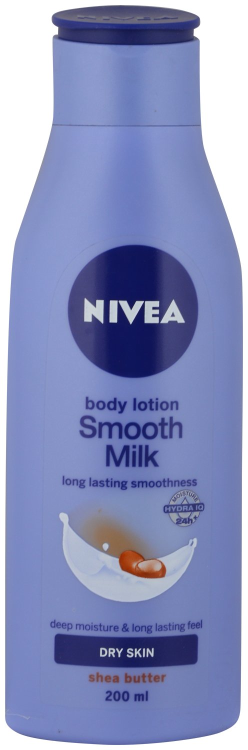 Nivea Body Lotion - Smooth Milk, 200ml Bottle