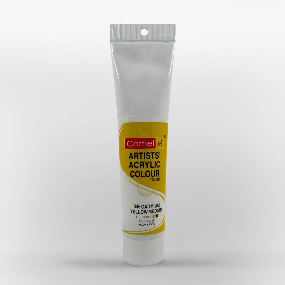 Camel Camlin Artist Acrylic Colour Tubes 120ml Cadmium Yellow Medium 045
