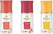 Yardley London Royal Bouquet And London Rose And English Blossom Pack of 3 Deodorant Roll-on - For Women (50 ml, Pack of 3)