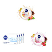 NIVEA Playful Peach 200 ml + Berry Blossom 200 ml + Soap