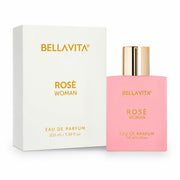 Bella Vita Luxury Rose Woman Eau De Parfum Perfume for Women with Black Currant, Vanilla, Jasmine|Floral & Sweet EDP Long Lasting Fragrance Scent 100 ML