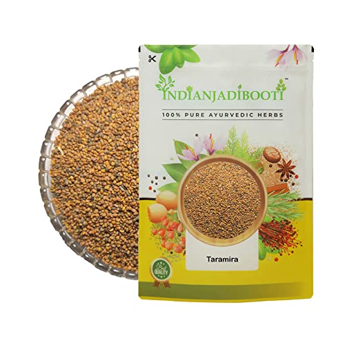 IndianJadiBooti Taramira Beej (Rocket Mustard Seeds) - 3 Packs of 900g (Total 2.7kg) | Raw Eruca Sativa for Hair Oil Extraction & Spicy Pickles | Jamba/Arugula Seeds | Mega Saver Pack