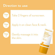 WishCare Vitamin C Pure Glow Milk Sunscreen with SPF 50 PA++++ In-Vivo Tested | Glowing Skin with Broad Spectrum Protection | Ultra Lightweight, Oil Free & No White Cast | For All Skin Types | 30ml