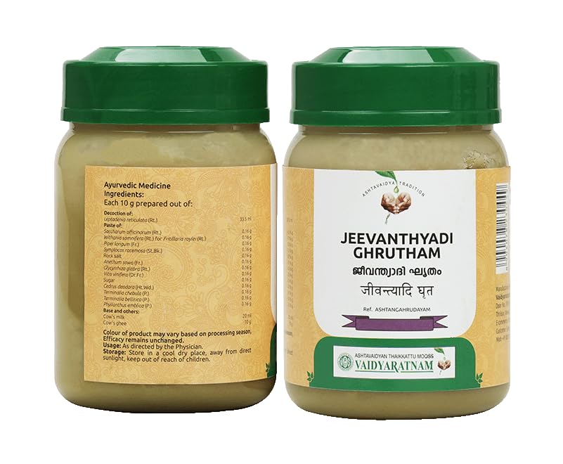Jeevanthyadi Ghrutham | Traditional Herbal Ghee Blend for Eye Nourishment & Daily Wellness | Vaidyaratnam