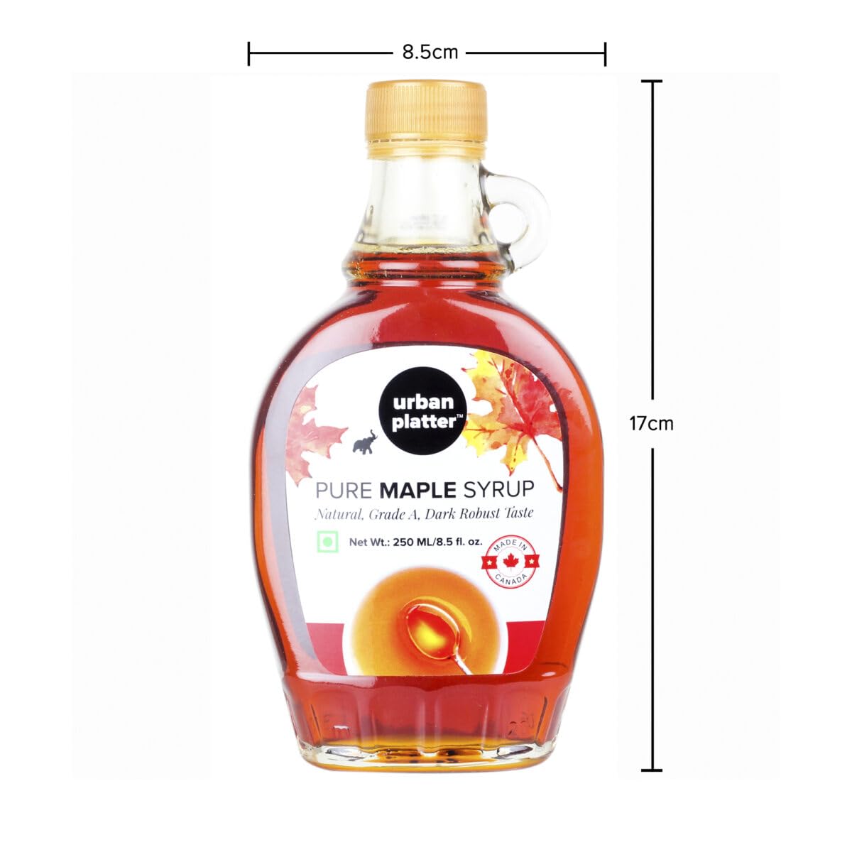 urban platter Pure Maple Syrup, Product of Canada, Grade A, Robust Taste, 250 ml