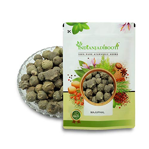 IndianJadiBooti Majuphal Whole (Oak Galls/Quercus Infectoria) – Pure Natural Astringent for Oral Health & Skin Toning – Helps Maintain Gum Strength & Intimate Wellness – 250 Grams Pack