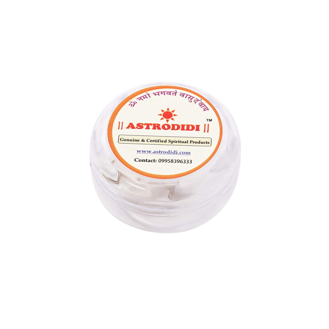ASTRODIDI Stone Gomti Chakra Pendant (White)