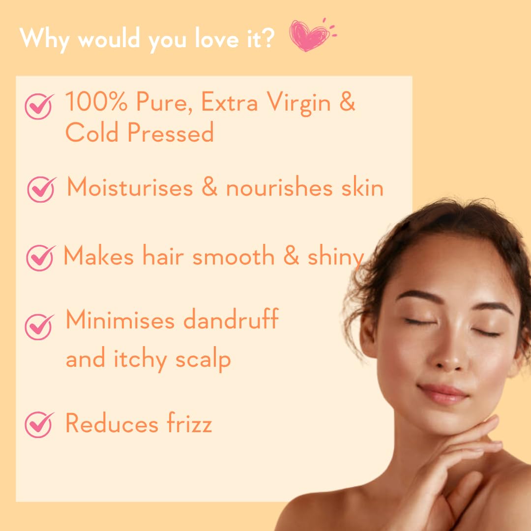WishCare® Premium Cold Pressed Castor Oil - Pure & Virgin Grade - For Healthy Hair and Skin