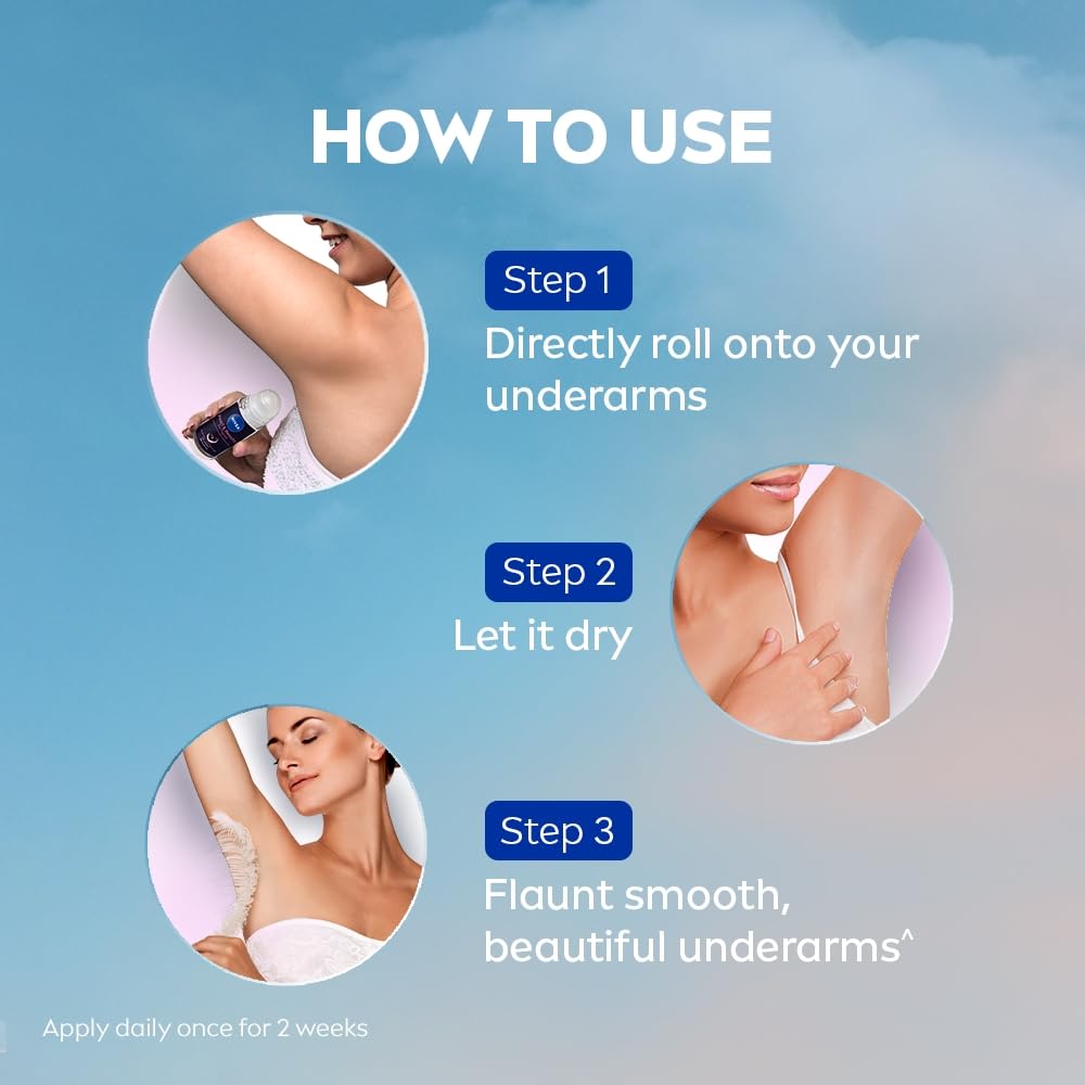 NIVEA Women Pearl & Beauty Roll On Deodorant, Underarm Deodorant with 72H Active Odour Protection, Long-Lasting Floral Fragrance, Underarm Roll On for Fresh, Beautiful Underarms, 0% Alcohol, 50 ml