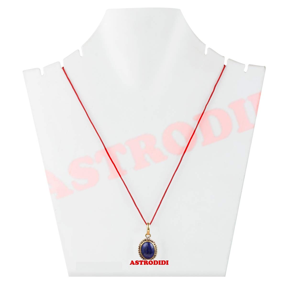 ASTRODIDI Lapis Lazuli Blue Gemstone Pendant with Lab for Men and Women