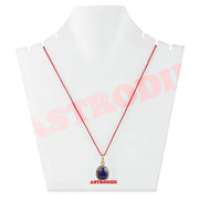 ASTRODIDI Lapis Lazuli Blue Gemstone Pendant with Lab for Men and Women
