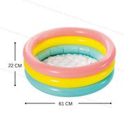 Toy Imagine™ 2 ft Swimming Pool for Kids Small Size for 0 to 2 Years | Inflatable Round Ring Baby Bathing Tubs for Kids | Pool Indoor & Backyard, Garden.