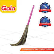 Gala King Kong Grass Floor Broom - Pack of 1, Pink