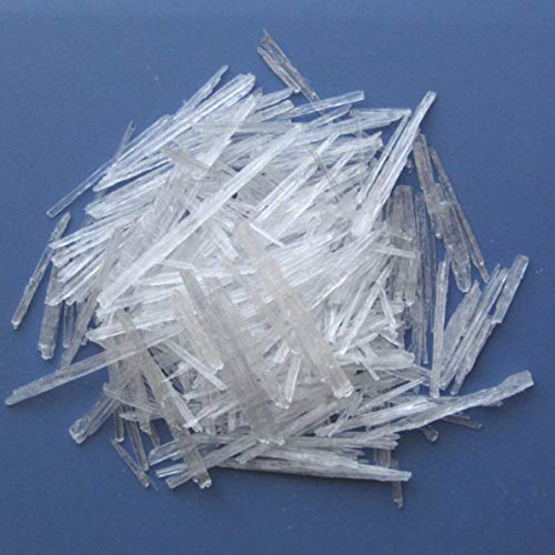NatureVit Menthol Crystals 200g | 100% Pure & Natural Peppermint Crystals | Cooling Agent for Steam Inhalation, Balms, DIY Beauty & Aromatherapy